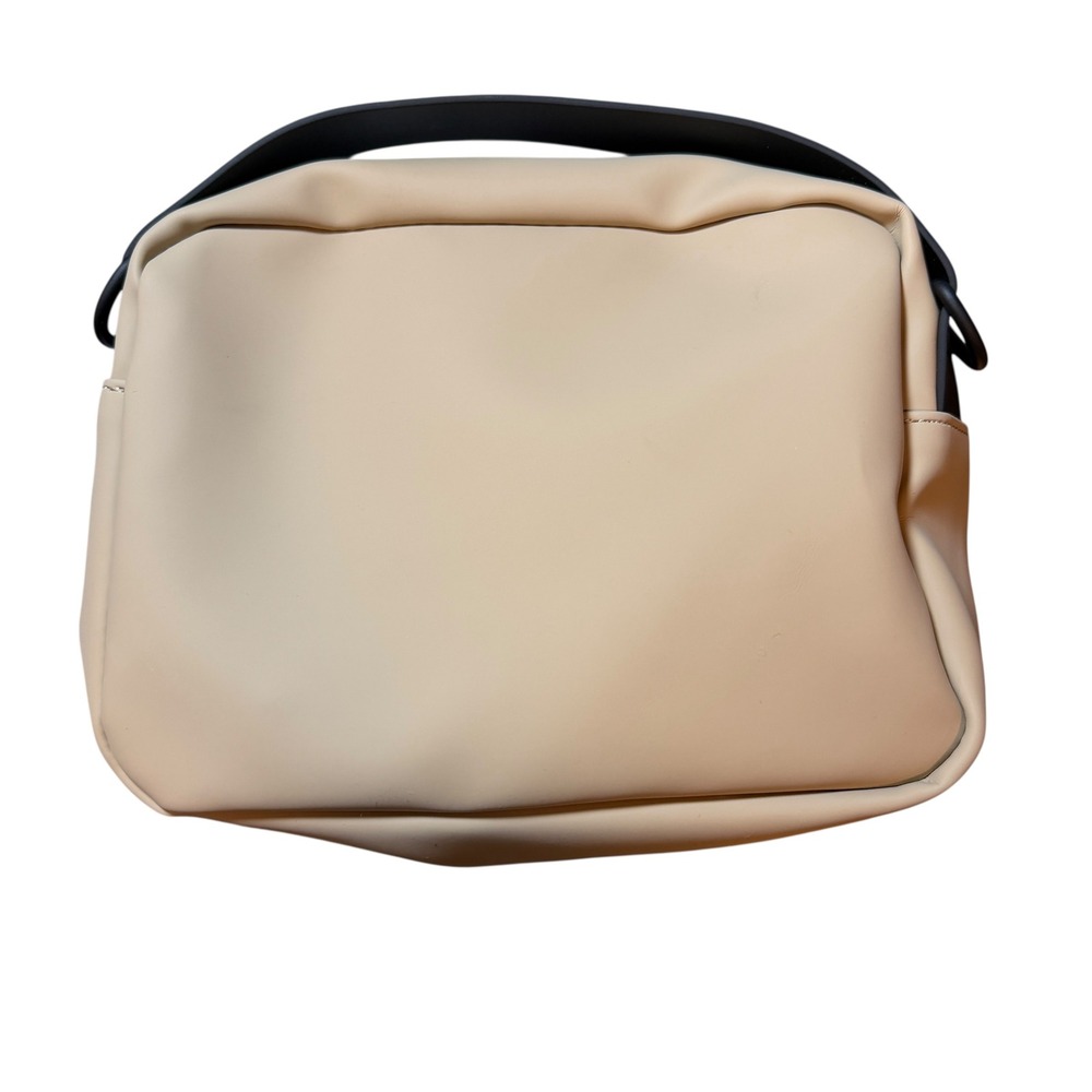 Rains Box Bag Sand Beige Waterproof Crossbody Minimalist Unisex Shoulder Bag New
